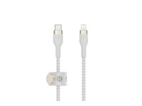 Belkin BOOST CHARGE - Lightning-kabel - 24 pin USB-C hann til Lightning hann - 2 m - hvit CAA011BT2MWH