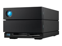 LaCie 2big Dock STLG16000400 - Harddiskarray - 16 TB - 2 brønner (SATA-600) - HDD 8 TB x 2 - Thunderbolt 3, USB 3.2 Gen 2 (ekstern) - med 5-års Rescue Data Recovery Service Plan STLG16000400