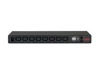 APC Metered Rack PDU AP7820B - Strømfordelerenhet (kan monteres i rack) - AC 200/208/230 V - 2300 VA - Ethernet 10/100 - inngang: IEC 60320 C14 - utgangskontakter: 8 (power IEC 60320 C13) - 1U - 1.98 m kabel - for P/N: SMTL1000RMI2UC, SMX1000C, SMX1500RM2UC, SMX1500RM2UCNC, SMX750C, SMX750CNC AP7820B