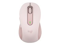 Logitech Signature M650 - Mus - optisk - 5 knapper - trådløs - 2.4 GHz, Bluetooth - Logitech Logi Bolt USB-mottaker - rosa 910-006254