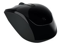 Microsoft Wireless Mobile Mouse 3500 - Mus - høyre- og venstrehåndet - optisk - 3 knapper - trådløs - 2.4 GHz - USB trådløs mottaker - svart GMF-00042