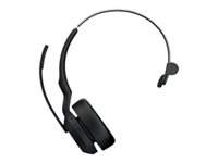 Jabra Evolve2 55 UC Mono - Hodesett - on-ear - Bluetooth - trådløs - aktiv støydemping - USB-A - svart - Zoom Certified, Certified for Microsoft Teams, Cisco Webex Certified, Optimert for UC, Alcatel-Lucent Certified, Avaya Certified, Unify Certified, MFi Certified, Google Meet Certified, Amazon Chime Certified, Google Fast Pair Certified 25599-889-999